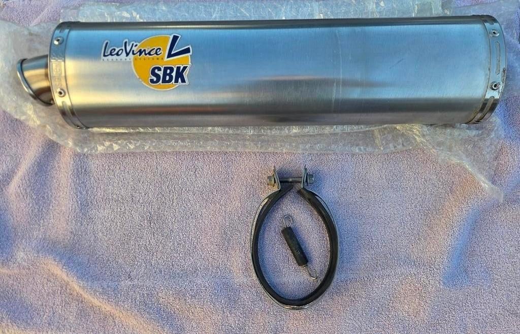 Leovince SBK sportuitlaat incl DB-killer - 54 mm aansluiting, Ophalen of Verzenden, Gebruikt