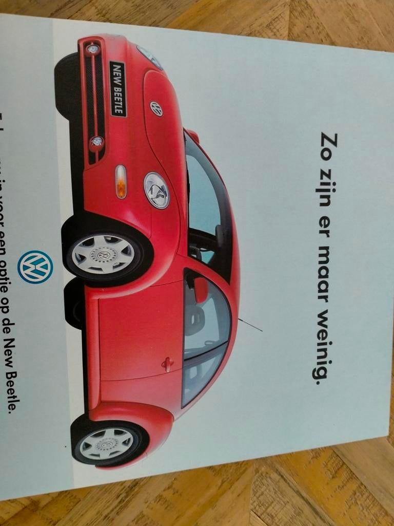Volkswagen New Beetle flyer en uitgebreide folder, Ophalen of Verzenden, Zo goed als nieuw, Volkswagen