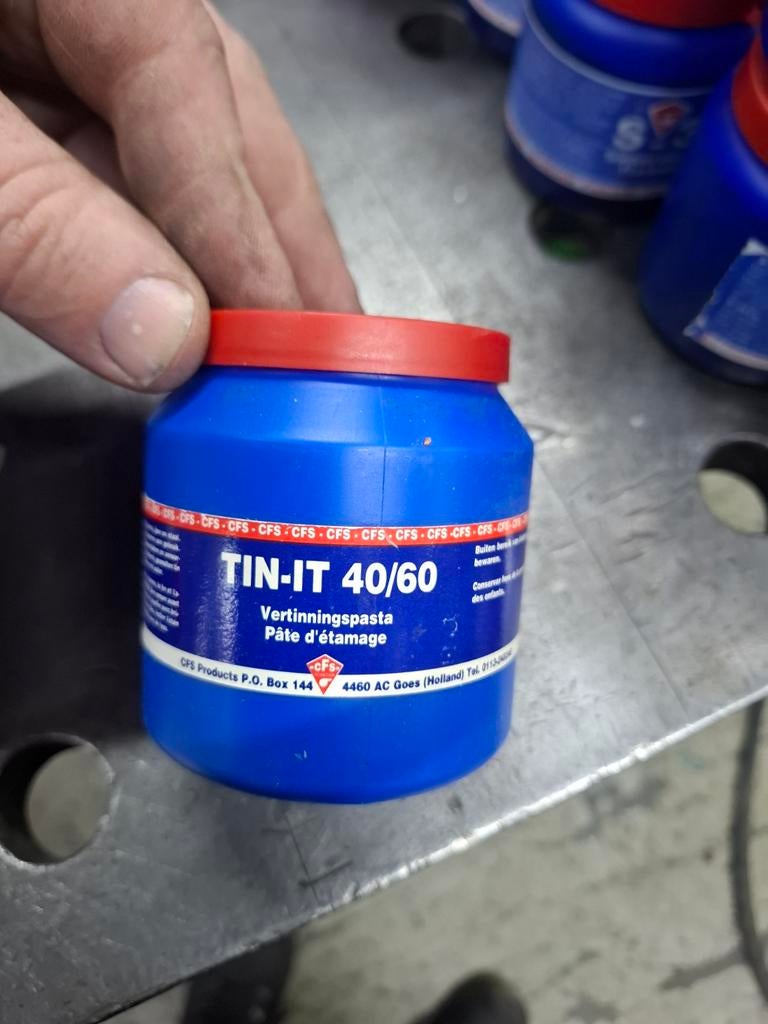TIN-IT 40/60 Vertinningspasta - Soldeerpasta, Ophalen of Verzenden, Nieuw