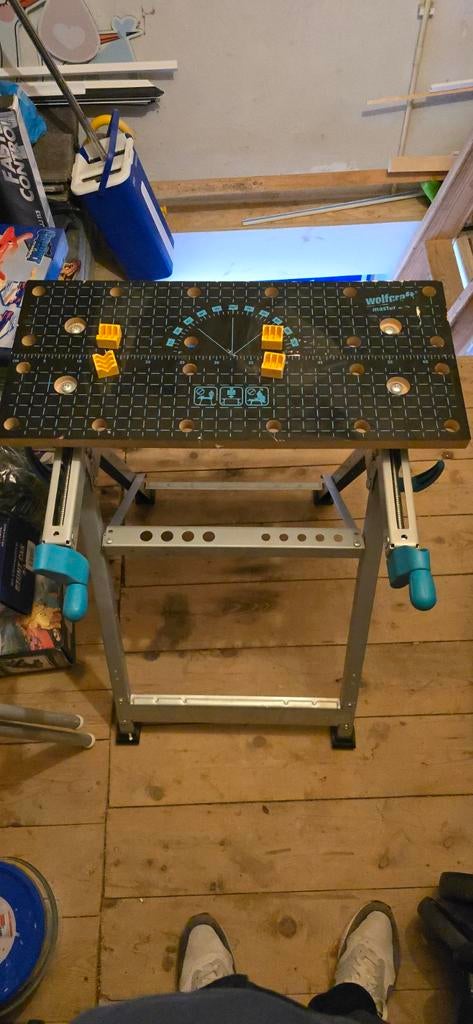 Wolfcraft Master 200 werkbank - Inklapbaar en verstelbaar, Doe-het-zelf en Verbouw, Werkbanken, Ophalen of Verzenden, Zo goed als nieuw