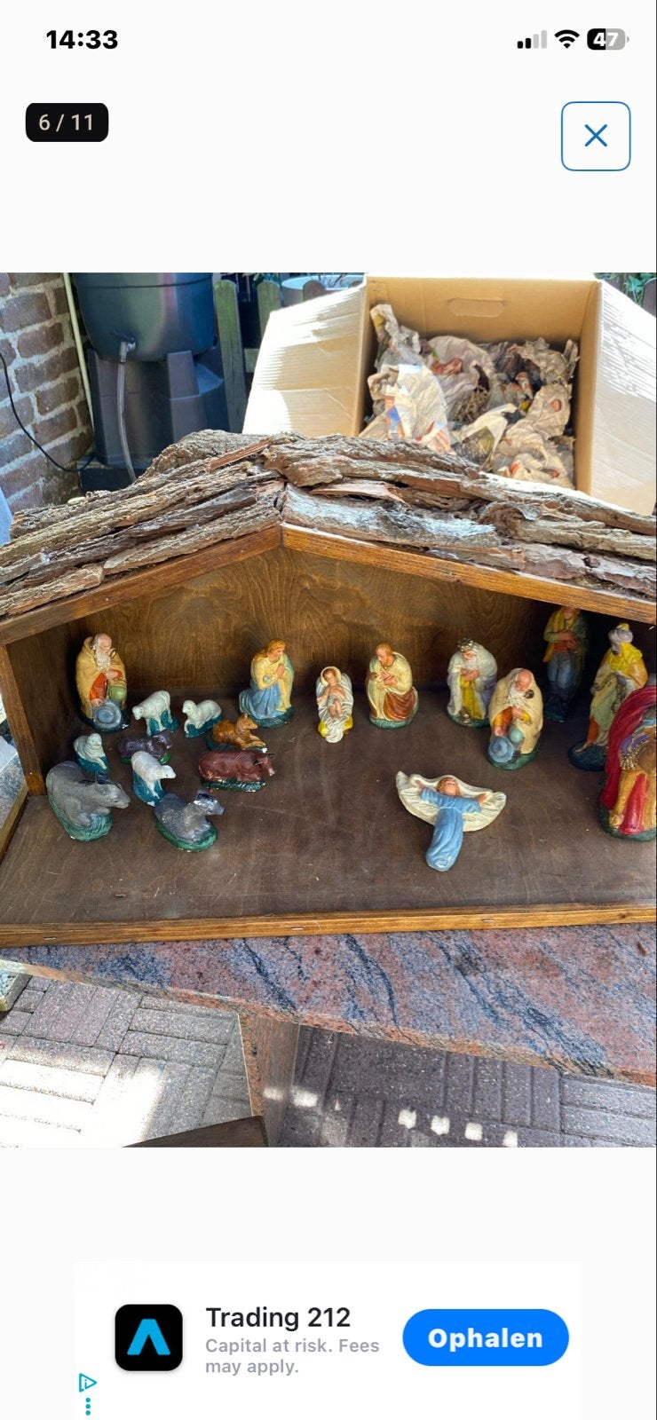 Mooi groot kerstal, moet weg! Ivm opruiming huis, Diversen, Ophalen