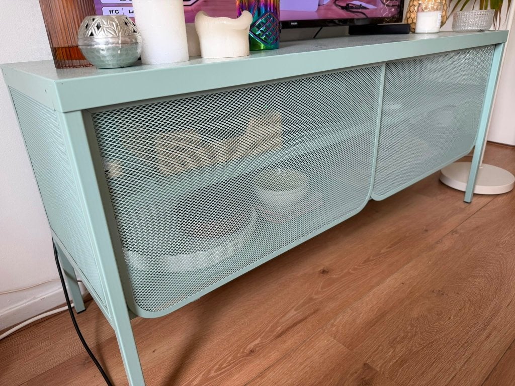 TV Table and cabinet, Ophalen, Zo goed als nieuw, Minder dan 100 cm, Metaal