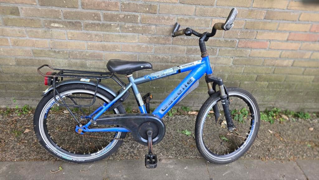Gazelle kinderfiets 20 inch - Blauw, Fietsen en Brommers, Fietsen | Jongens, Gebruikt, Velgrem, Ophalen of Verzenden, Handrem