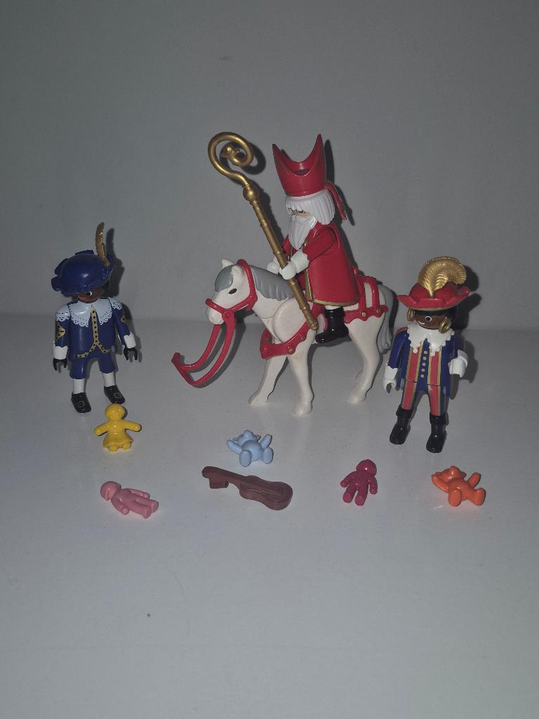 Playmobil sinterklaas te paard en pietjes, Kinderen en Baby's, Speelgoed | Playmobil, Ophalen of Verzenden, Gebruikt, Complete set