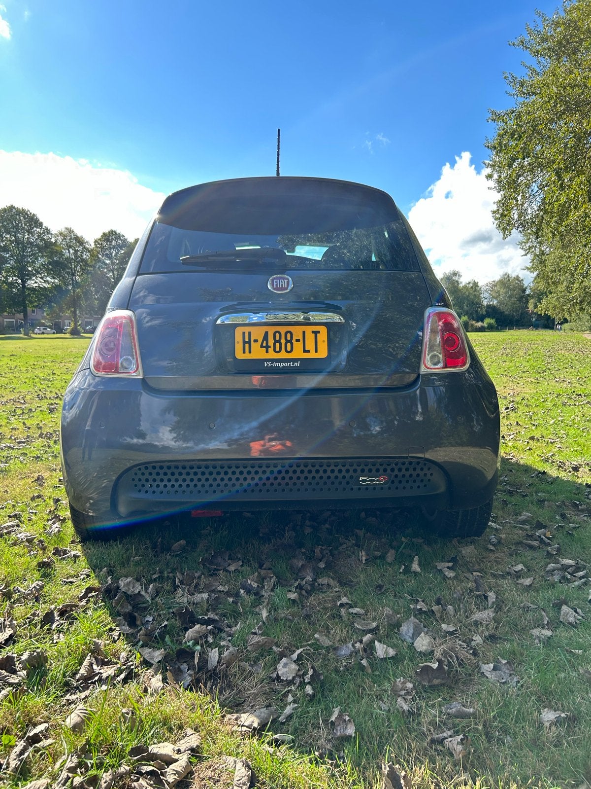 Fiat 500 2016 Grijs, Auto's, Fiat, 4 stoelen, Elektrisch, Particulier, Te koop
