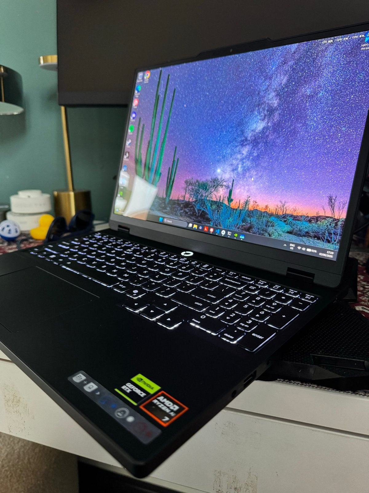 Lenovo Legion 5 OLED Gaming Laptop - AMD Ryzen 7, 32GB RAM,, Met videokaart, Ophalen of Verzenden, Zo goed als nieuw, Gaming