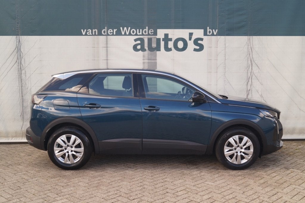 Peugeot 3008 1.2 PureTech 130pk Active Pack Business -NAVI-E, Auto's, Stof, Gebruikt, 1199 cc, Blauw