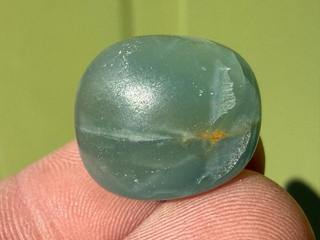 Lemurian Aquatine broekzaksteen mineralen, Ophalen of Verzenden, Mineraal