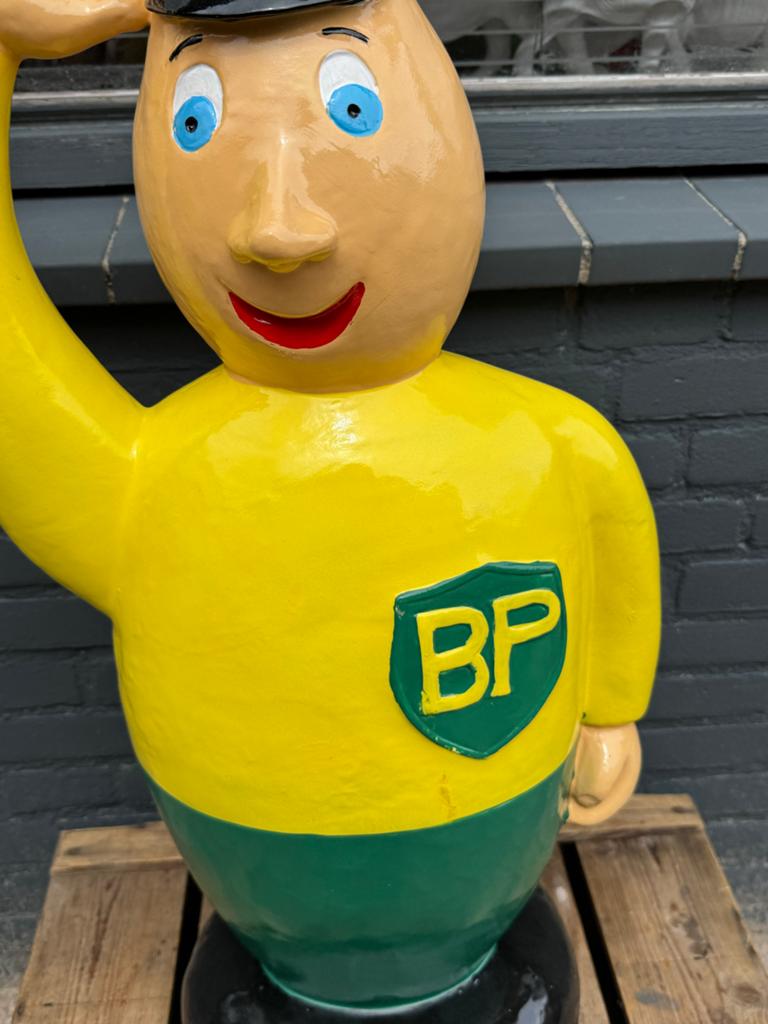 Grote BP Olie Man Beeld - Vintage Reclamefiguur, Ophalen, Kunststof, 50 - 100 cm, Beeld