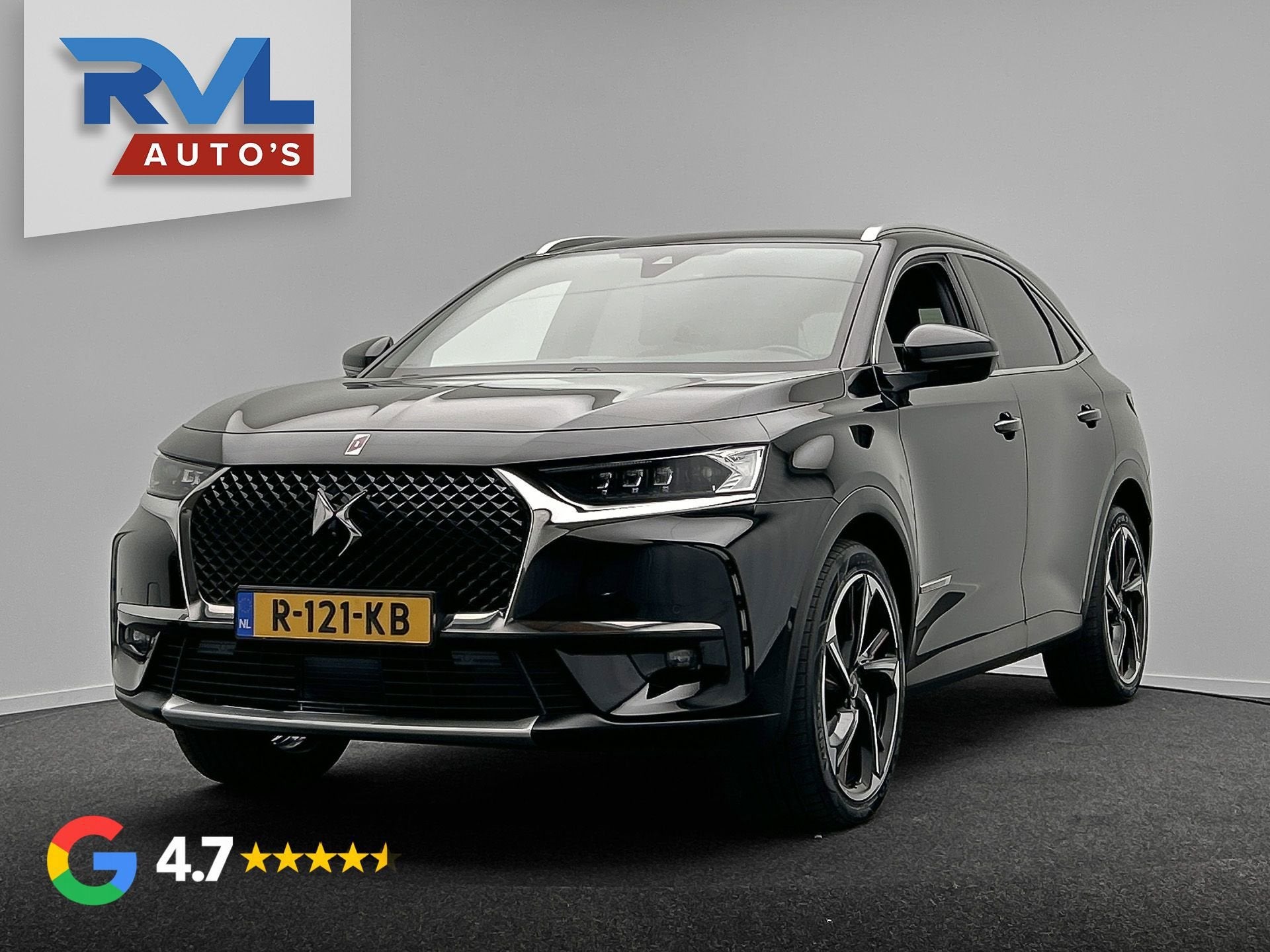 DS 7 Crossback 1.6 PureTech So Chic | Leder | Rondomzicht/Ca, Euro 6, 4 cilinders, Zwart, Leder