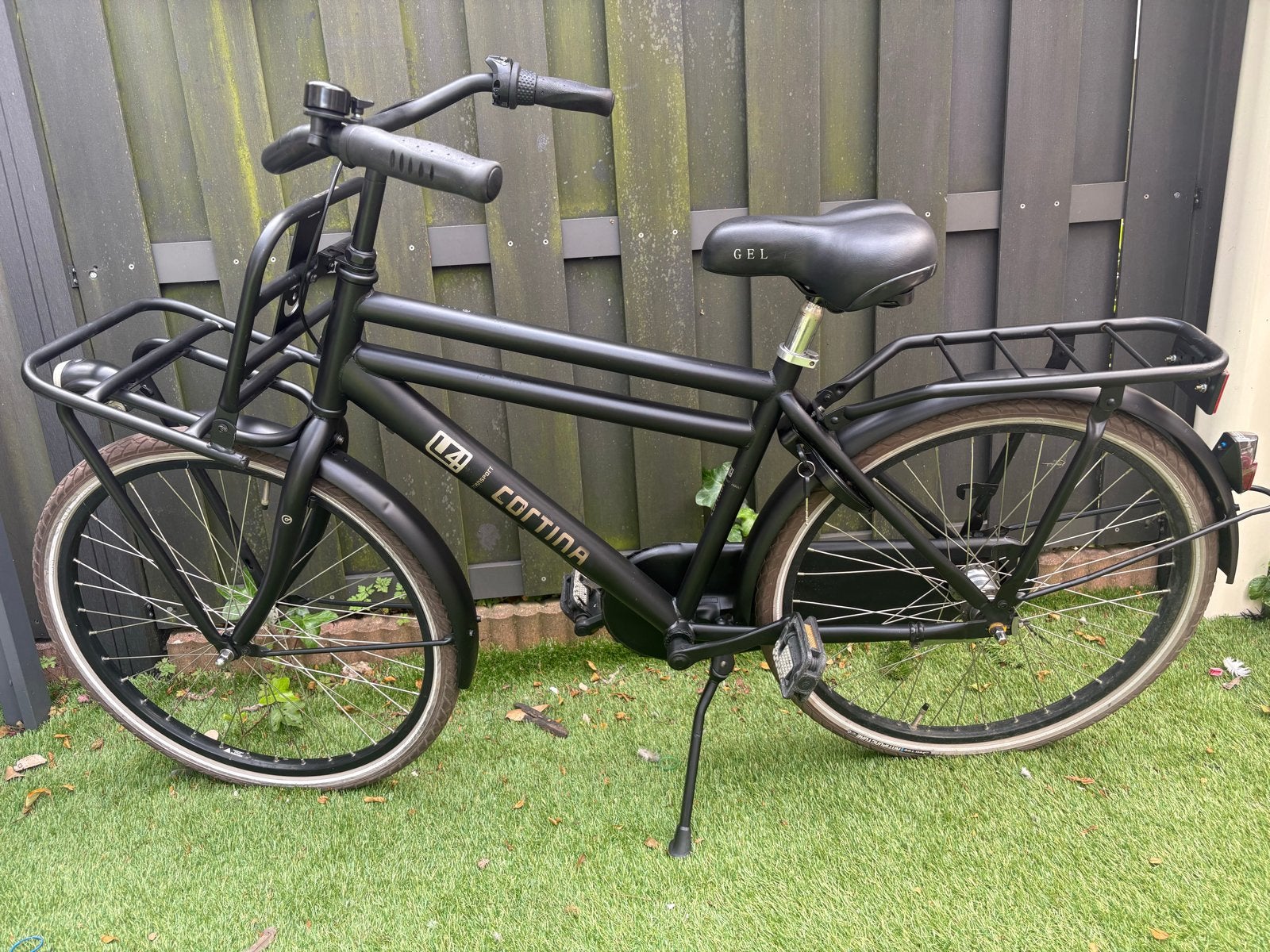 Cortina U4 Transport Jongensfiets - Zwart, Gebruikt, Versnellingen, Minder dan 49 cm, Trommelrem