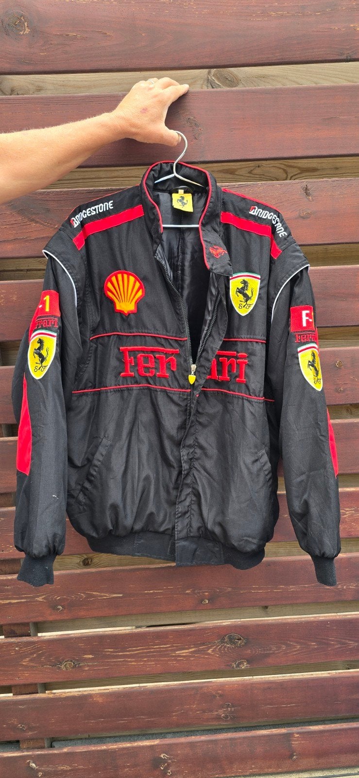 xxl mooie Ferrari jas., Ophalen, Gedragen, Maat 56/58 (XL), Zwart