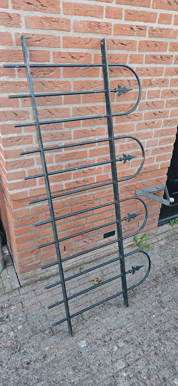 Sierhekwerk onderdelen - ijzeren hekwerk, Ophalen of Verzenden, Gebruikt, IJzer, Sierhekwerk