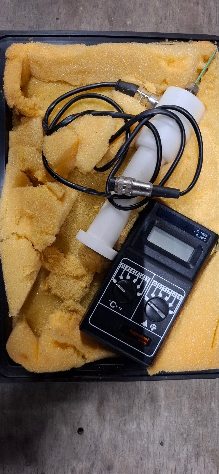 Hygrotest 6500 Vochtmeter met toebehoren, Ophalen of Verzenden, Gebruikt