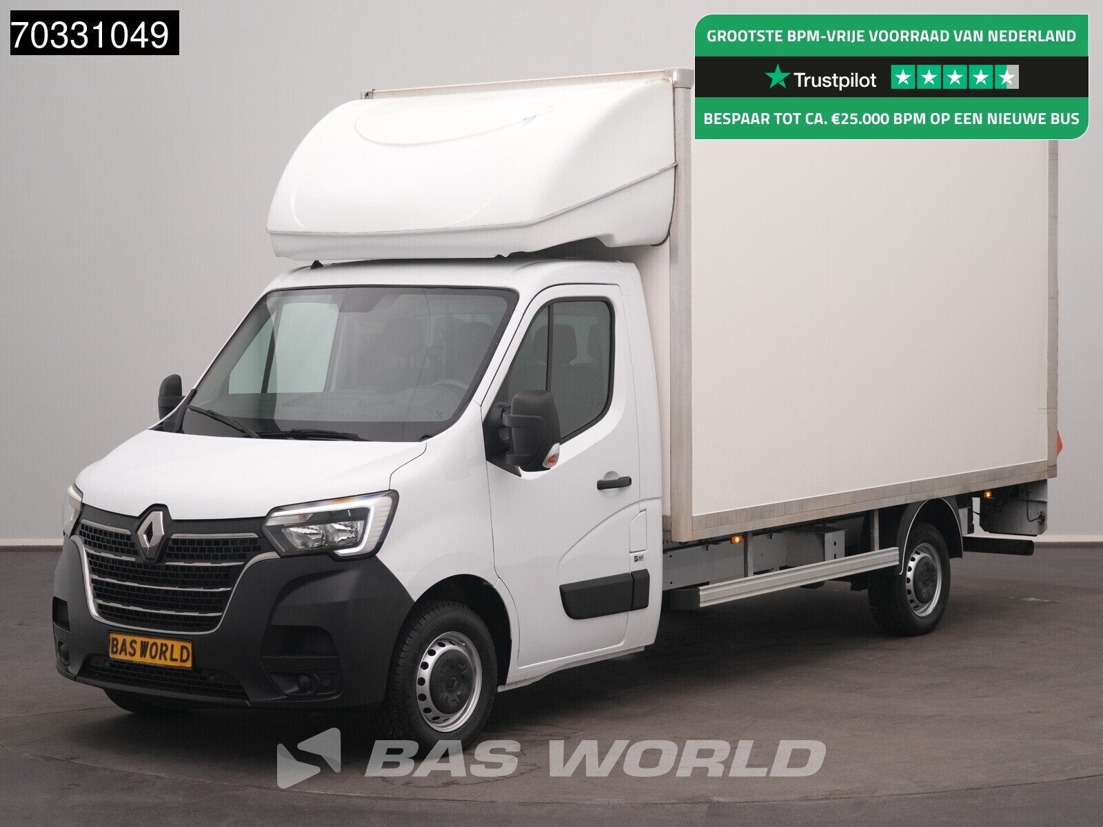 Renault Master 145PK Laadklep Bakwagen LED Airco Cruise D'Ho, Auto's, Bestelauto's, 145 pk, Stof, Gebruikt, Euro 6