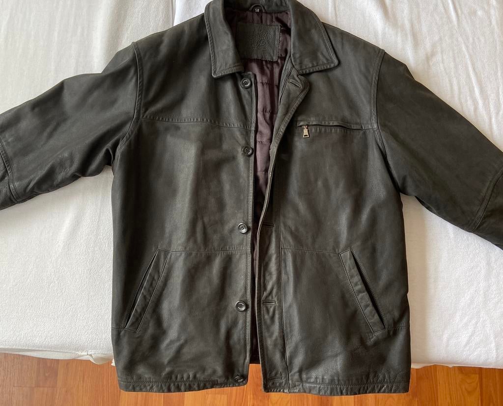 Mooie Donar bruine leren jas, Ophalen of Verzenden, Zo goed als nieuw, Maat 56/58 (XL), Bruin