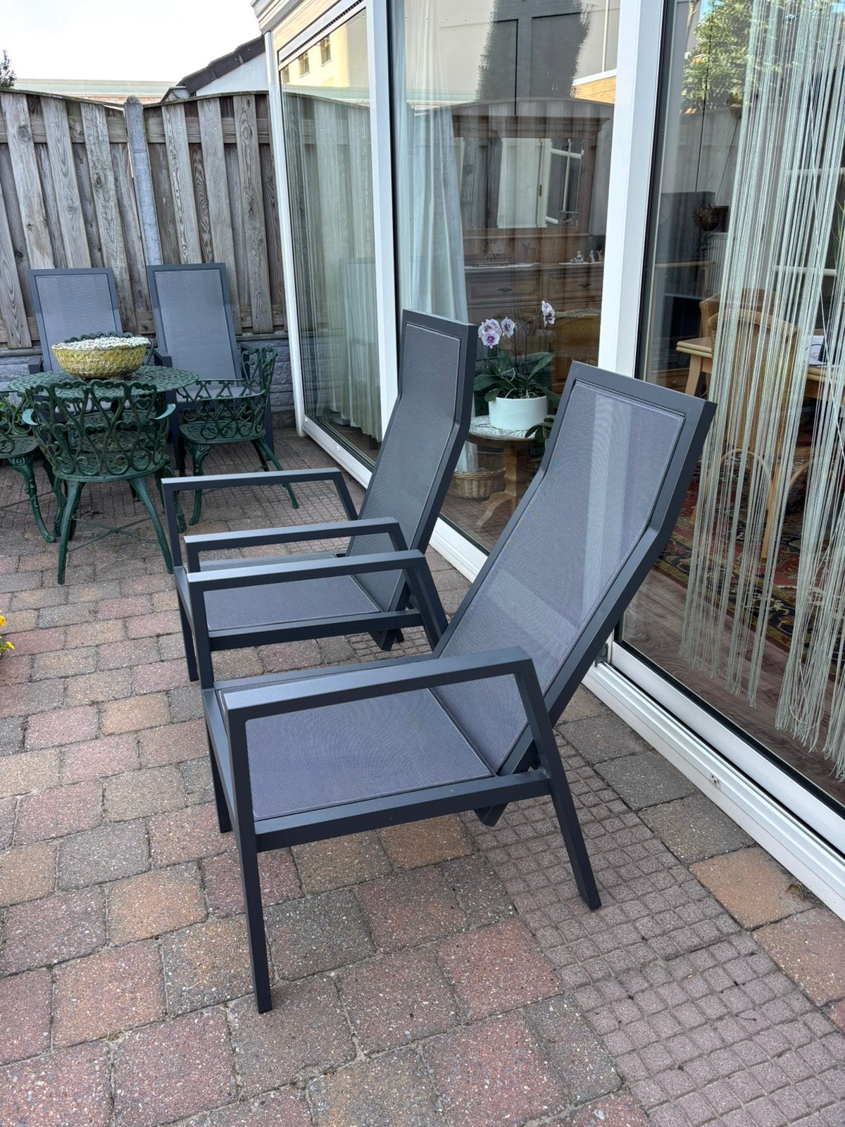 Atlanta relax tuinstoel 4 stuks, Tuin en Terras, Ophalen, Zo goed als nieuw