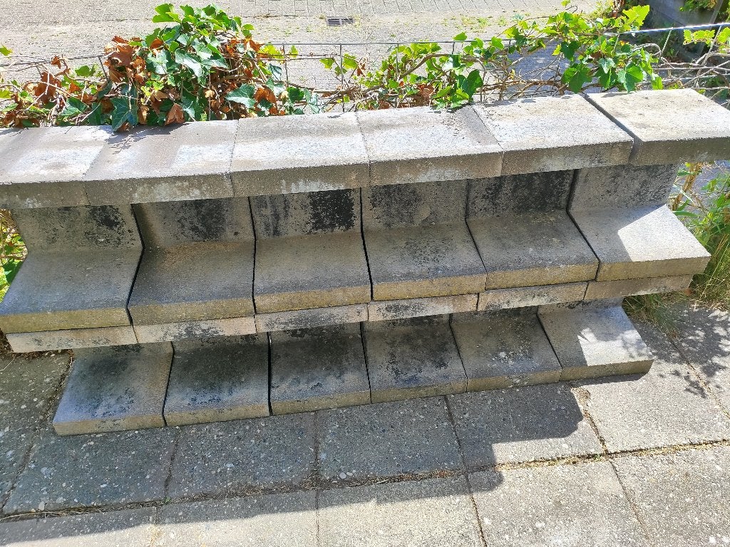 Betonnen u elementen 12 stuks 30x40, Ophalen, Gebruikt, Overige typen, Minder dan 5 m²