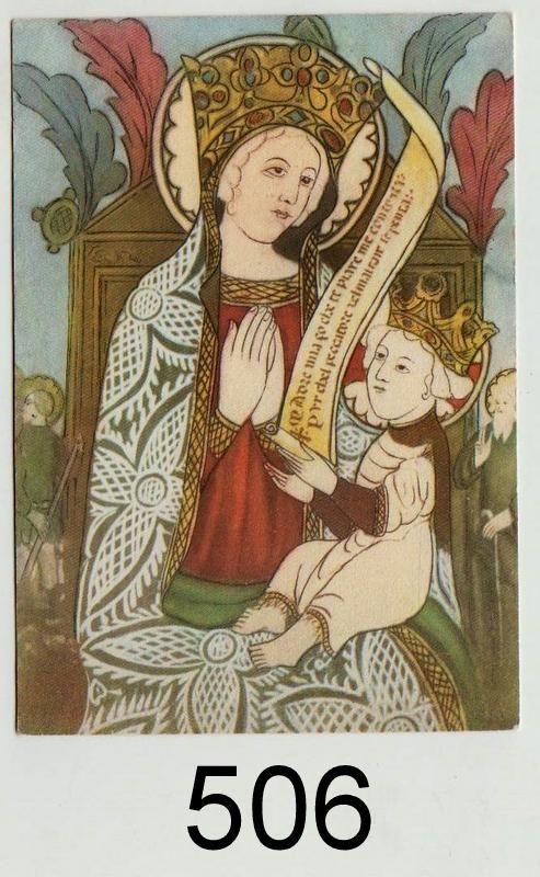 C141 Ongelopen ansichtkaart de witte madonna, Ophalen of Verzenden, 1960 tot 1980, Ongelopen