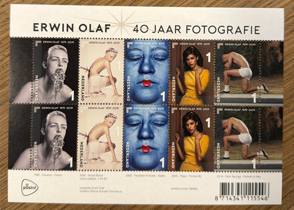 Postzegels pf. Erwin Olaf. 40 jaar fotografie, Ophalen of Verzenden, Na 1940, Postfris