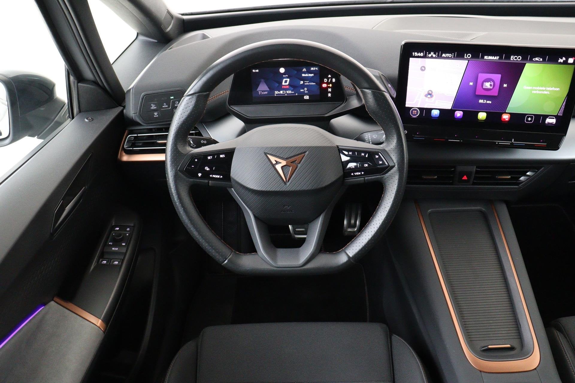 CUPRA BORN ADRENALINE ONE 62 kWh -CAMERA|ADAP.CRUISE|KEYLESS, Auto's, Automaat, 34 min, Gebruikt, Zwart