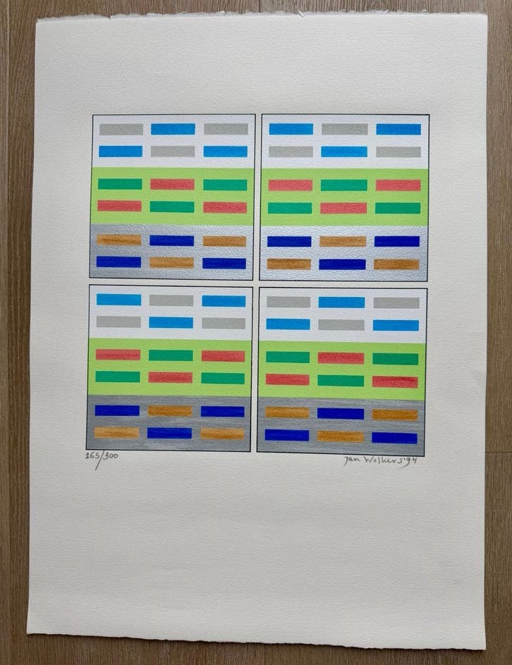 Kleuren Zeefdruk Hommage aan Noord Holland Jan Wolkers, Antiek en Kunst, Kunst | Litho's en Zeefdrukken, Zeefdruk, Gesigneerd
