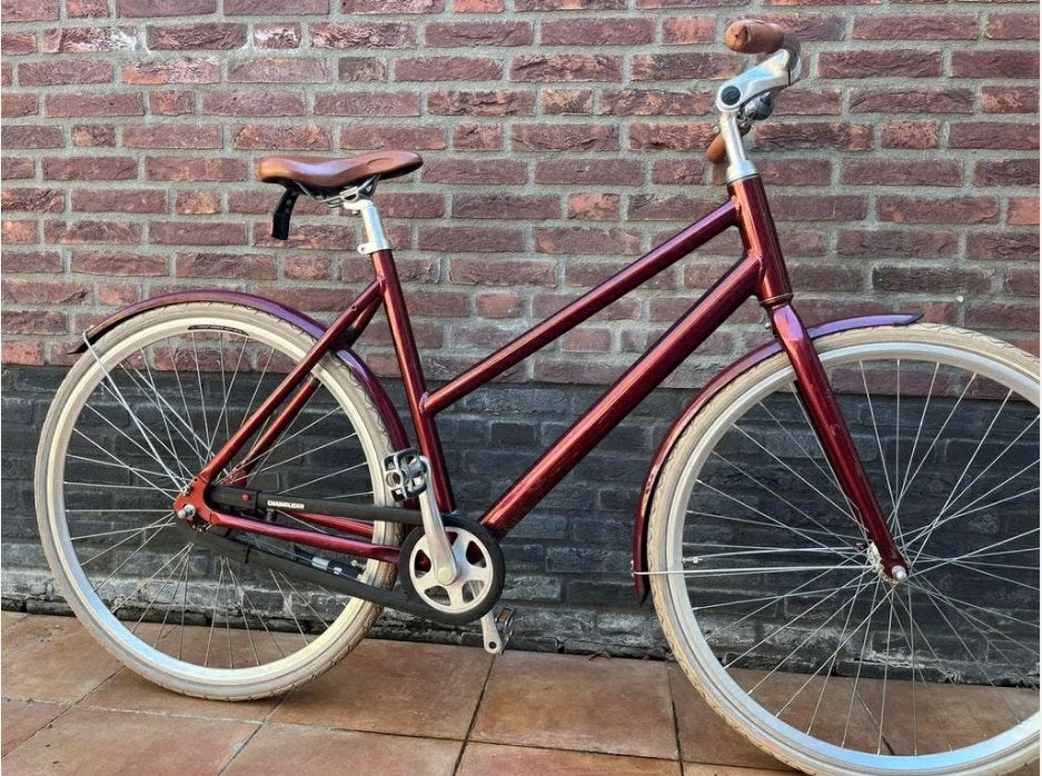 Mooie, fijne, hippe en elegante damesfiets, 53 tot 56 cm, Velgrem, Zo goed als nieuw, Ophalen