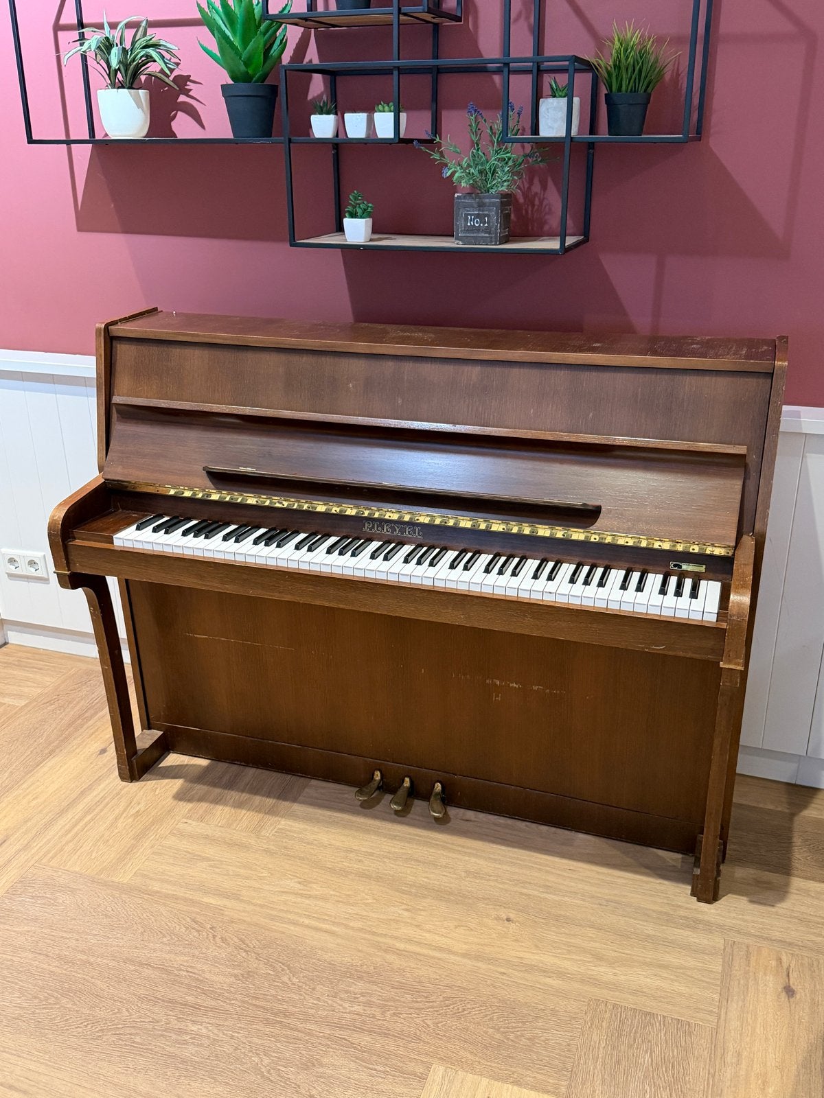Pleyel Piano - Klassiek Houten Model, Ophalen, Gebruikt, Bruin, Piano