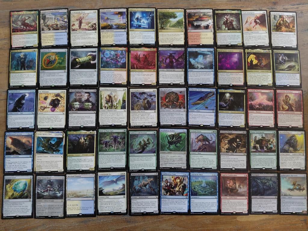 50 magic the gathering rares mtg, Verzenden, Zo goed als nieuw, Meerdere kaarten