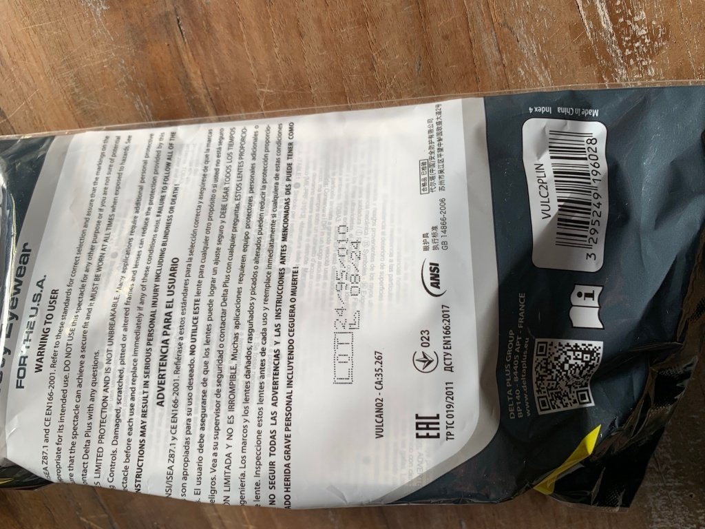 Delta Plus Vulcano2 Plus heldere veiligheidsbril nieuw, Nieuw, Ophalen of Verzenden, ZAC La Peyrolière, BP 140, 84405 Apt Cedex, Frankrijk