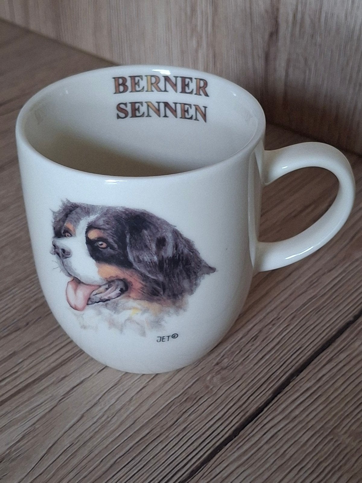 Klein mokje Berner Sennen hond. Merk: Jet., Ophalen of Verzenden, Zo goed als nieuw, Mok