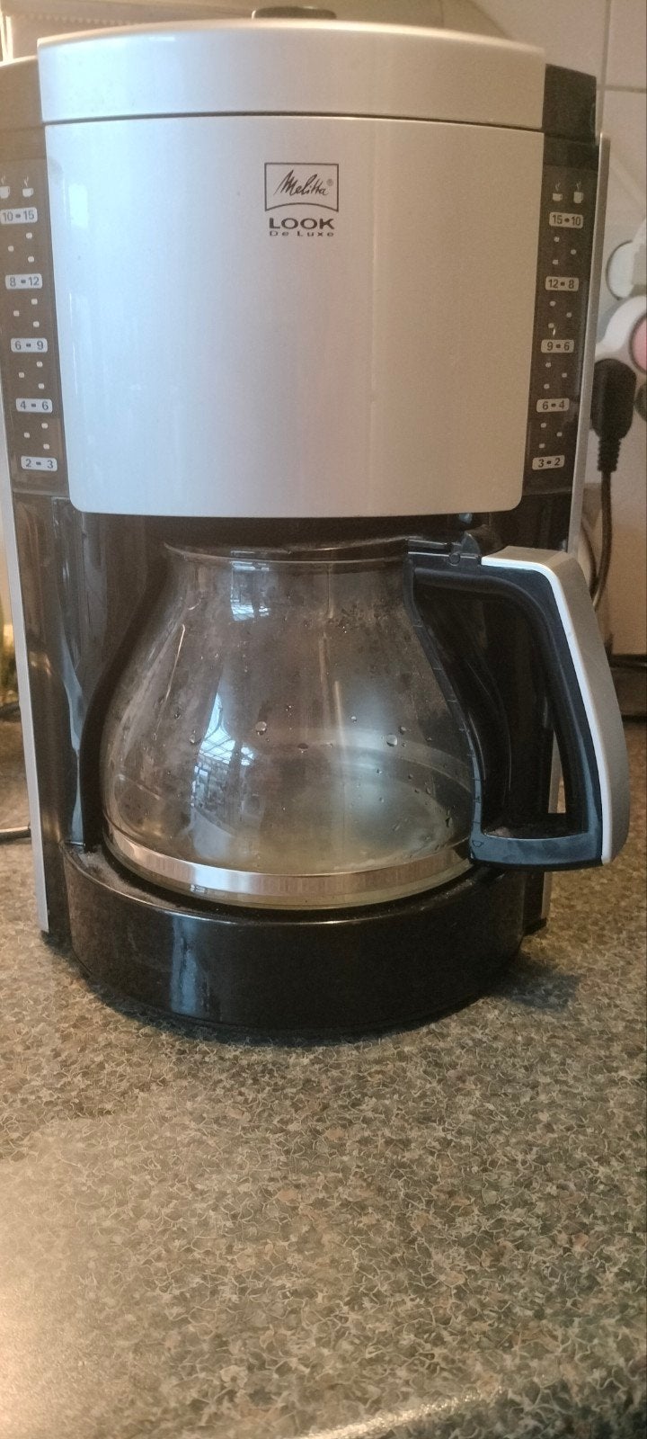 Melitta Look De Luxe Koffiezetapparaat, Overige typen, Ophalen of Verzenden, Gebruikt, Grijs
