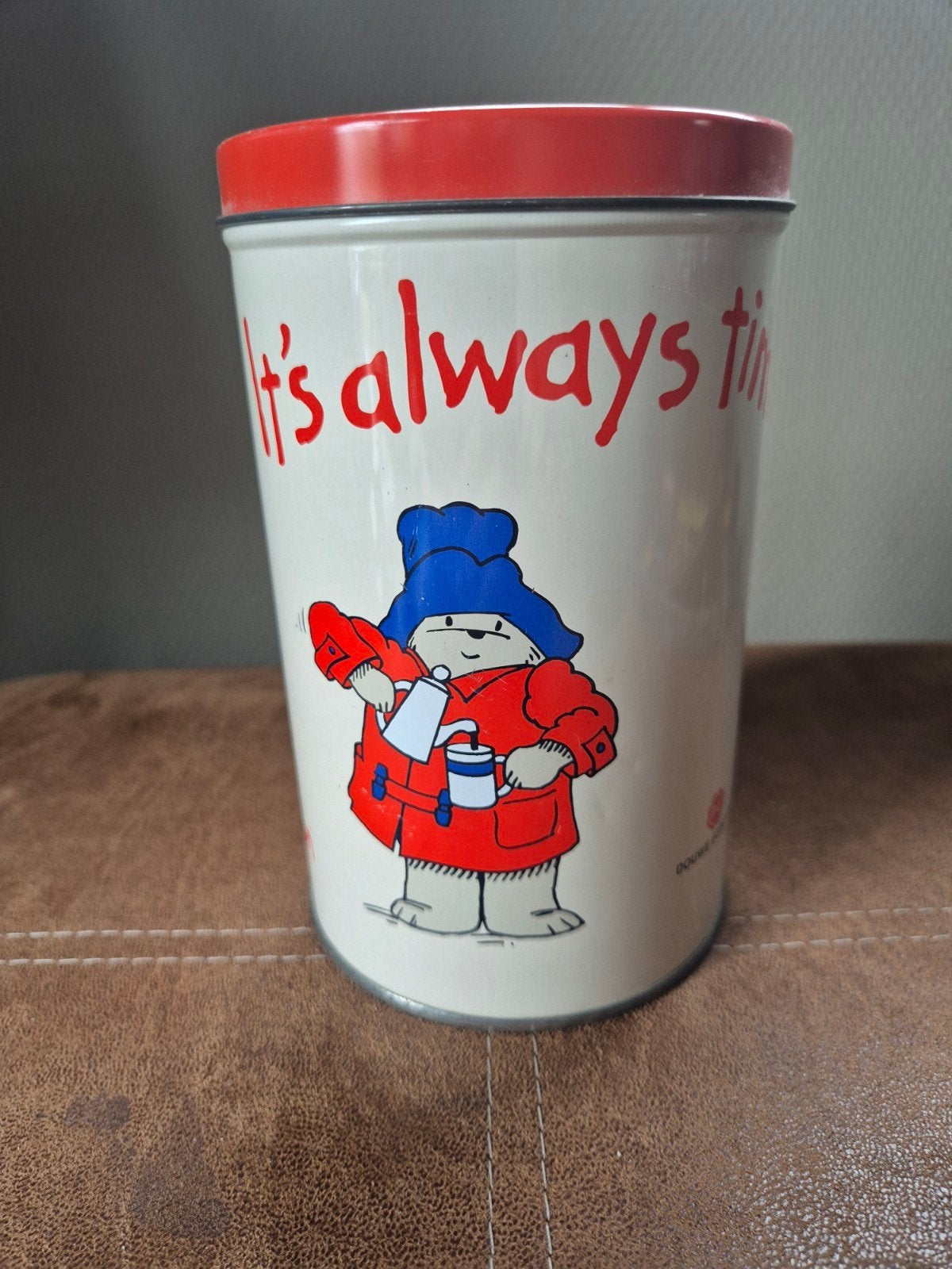 douwe egberts beertje paddington blik, Ophalen of Verzenden, Gebruikt, Koffie, Douwe Egberts