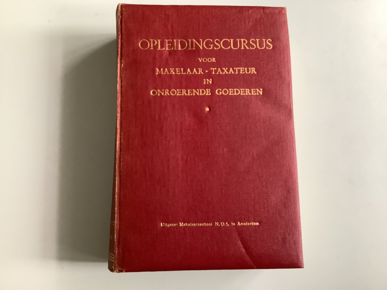 OPLEIDINGSCURSUS VOOR MAKELAAR - TAXATEUR., Boeken, Ophalen of Verzenden, Beta, Gelezen, HBO