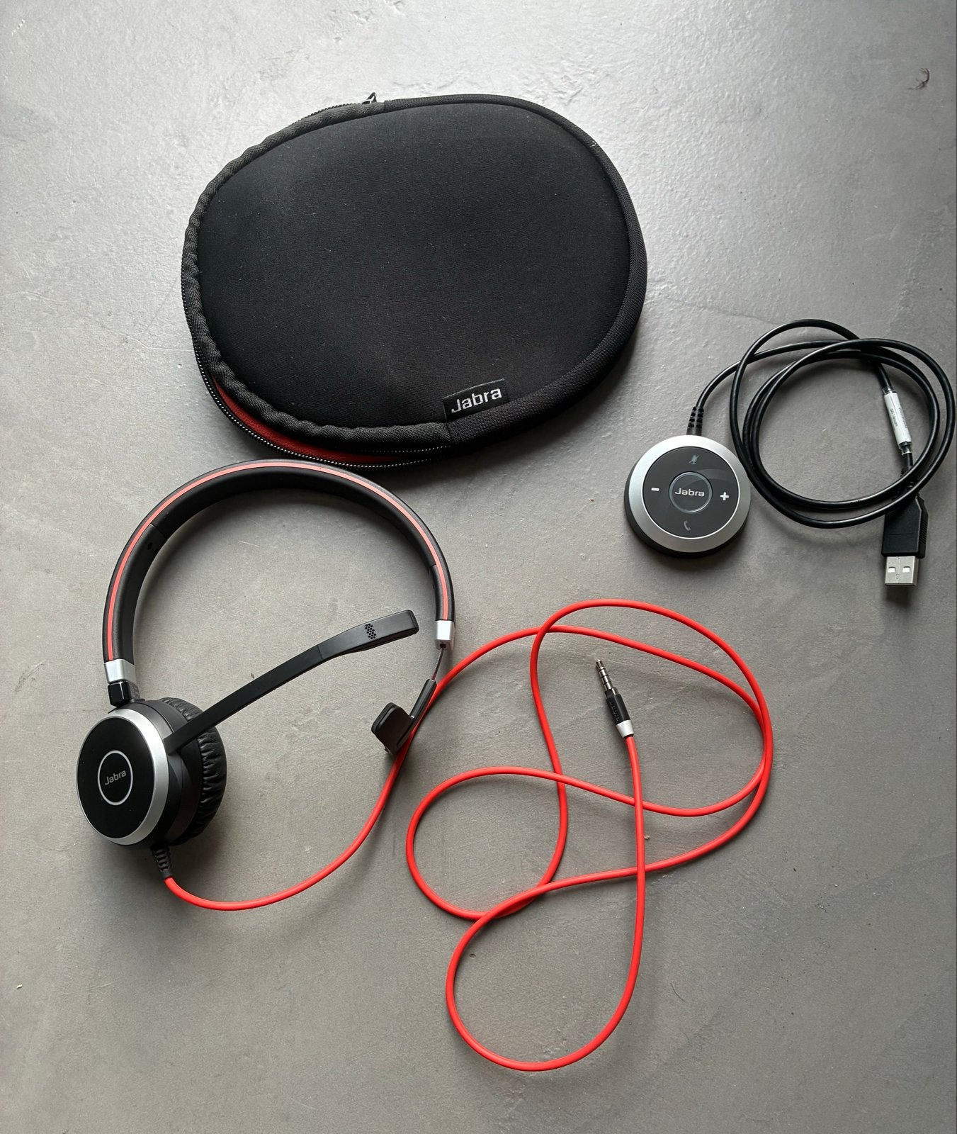Jabra Evolve 40 UC Stereo Headset met USB en 3.5mm Jack, Audio, Tv en Foto, Koptelefoons, Gebruikt, On-ear, Ophalen of Verzenden
