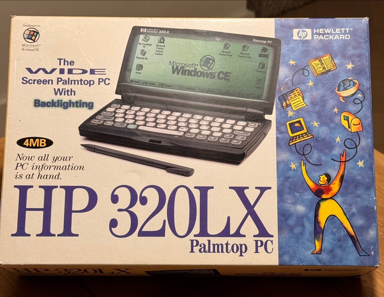 Vintage HP 320LX Palmtop PC compleet in originele doos 1997, Ophalen of Verzenden, Zo goed als nieuw