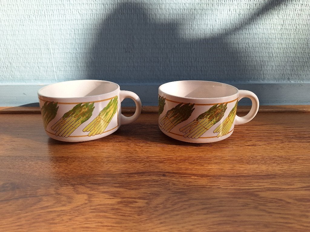 Set van 2 soepkommen, Ophalen of Verzenden, Zo goed als nieuw, Kom(men), Overige stijlen