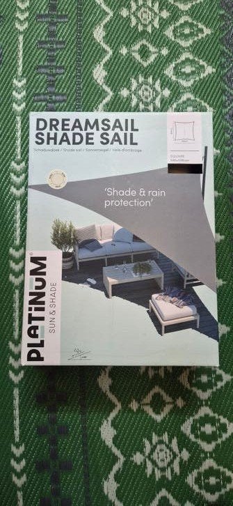 Platinum dreamsail 500x500cm crème nesling, Tuin en Terras, Ophalen of Verzenden, Nieuw