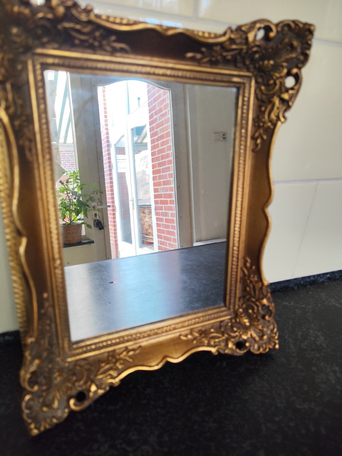 Gouden Barok Spiegel - Decoratieve Wandspiegel, Ophalen