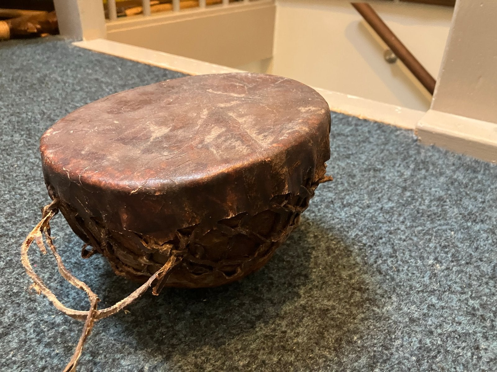 Handgemaakte Ethiopische Trommel - Decoratief, Ophalen, Gebruikt, Trommel