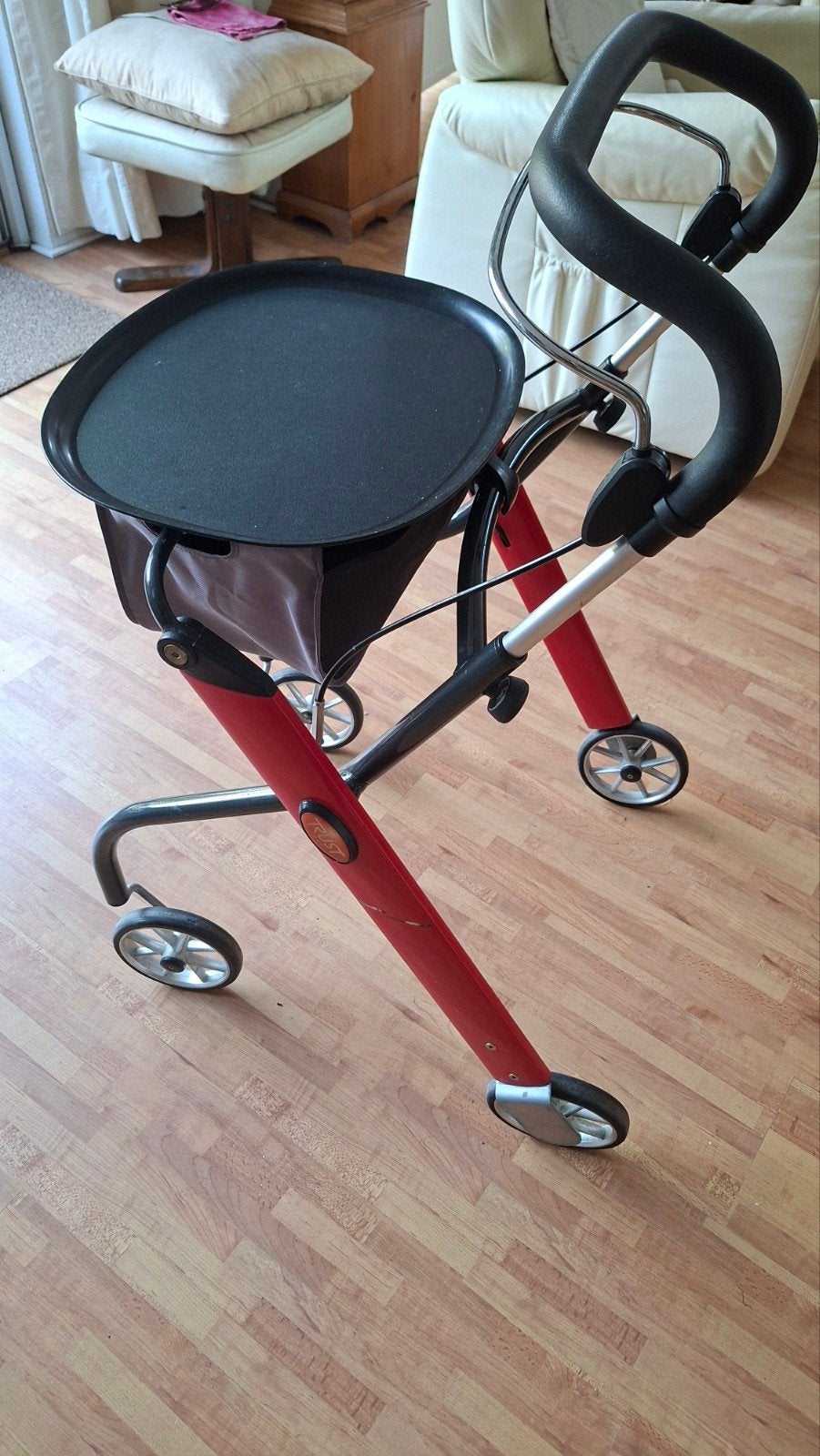 Trust Let's Go indoor  rollator, Ophalen, Lichtgewicht