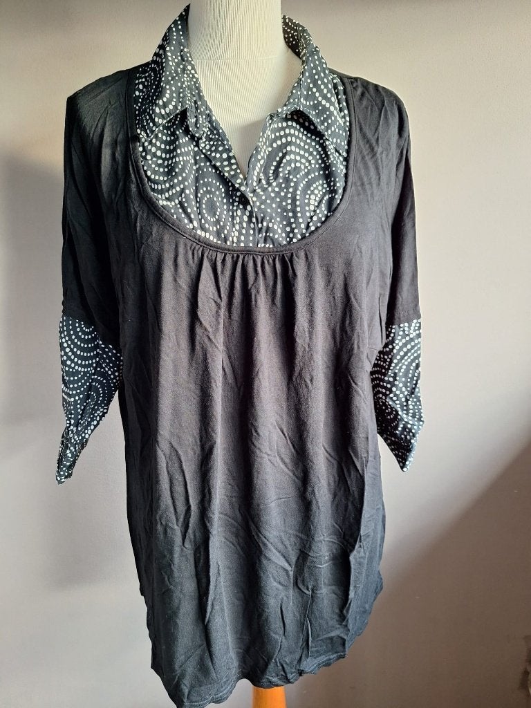 Nieuwe zwarte stretch top van C&A, maat XL, Kleding | Dames, Tops, Zwart, Maat 46/48 (XL) of groter, Nieuw, Ophalen of Verzenden