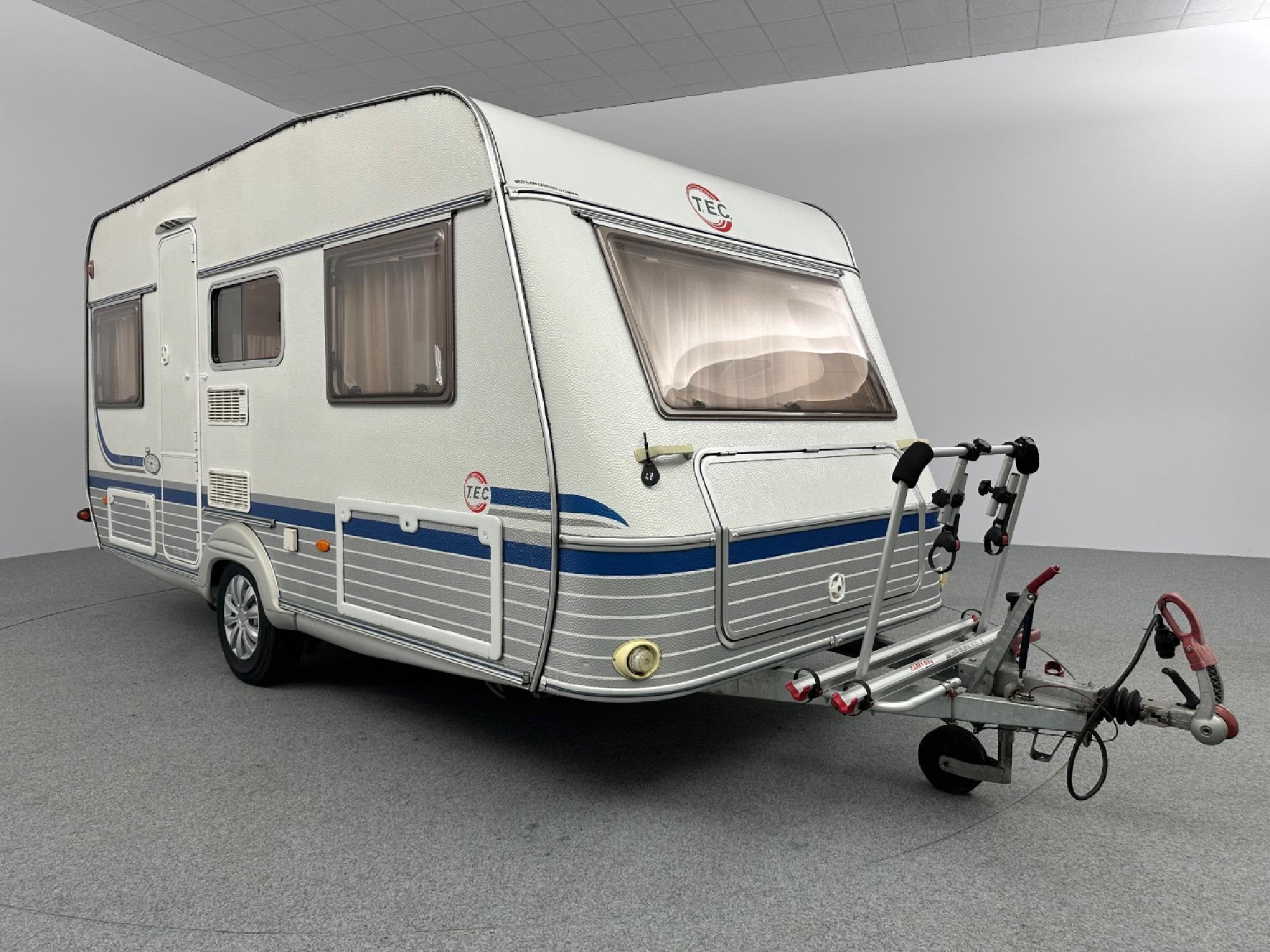 TEC Travelking 450 Voortent Luifel Fietsendrager, Caravans en Kamperen, Caravans, Vast bed, T.E.C., Bedrijf, 750 - 1000 kg