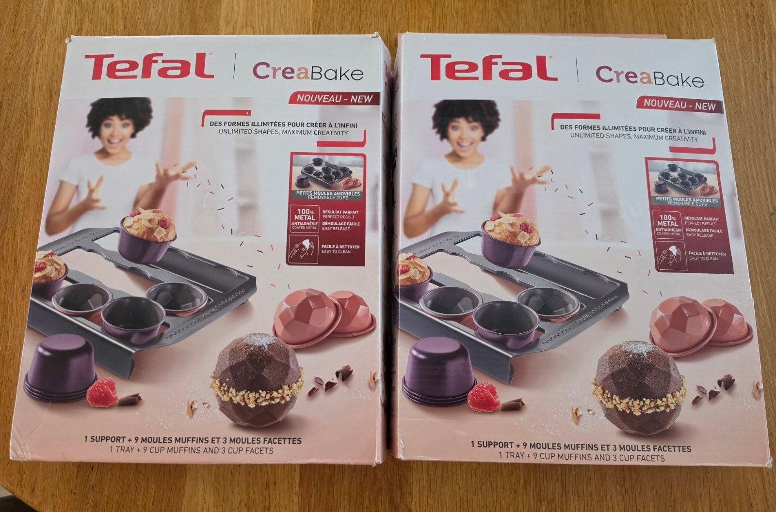 Tefal CreaBake Bakvormenset - Nieuw in doos 2x, Ophalen, Overige typen, Nieuw, Metaal