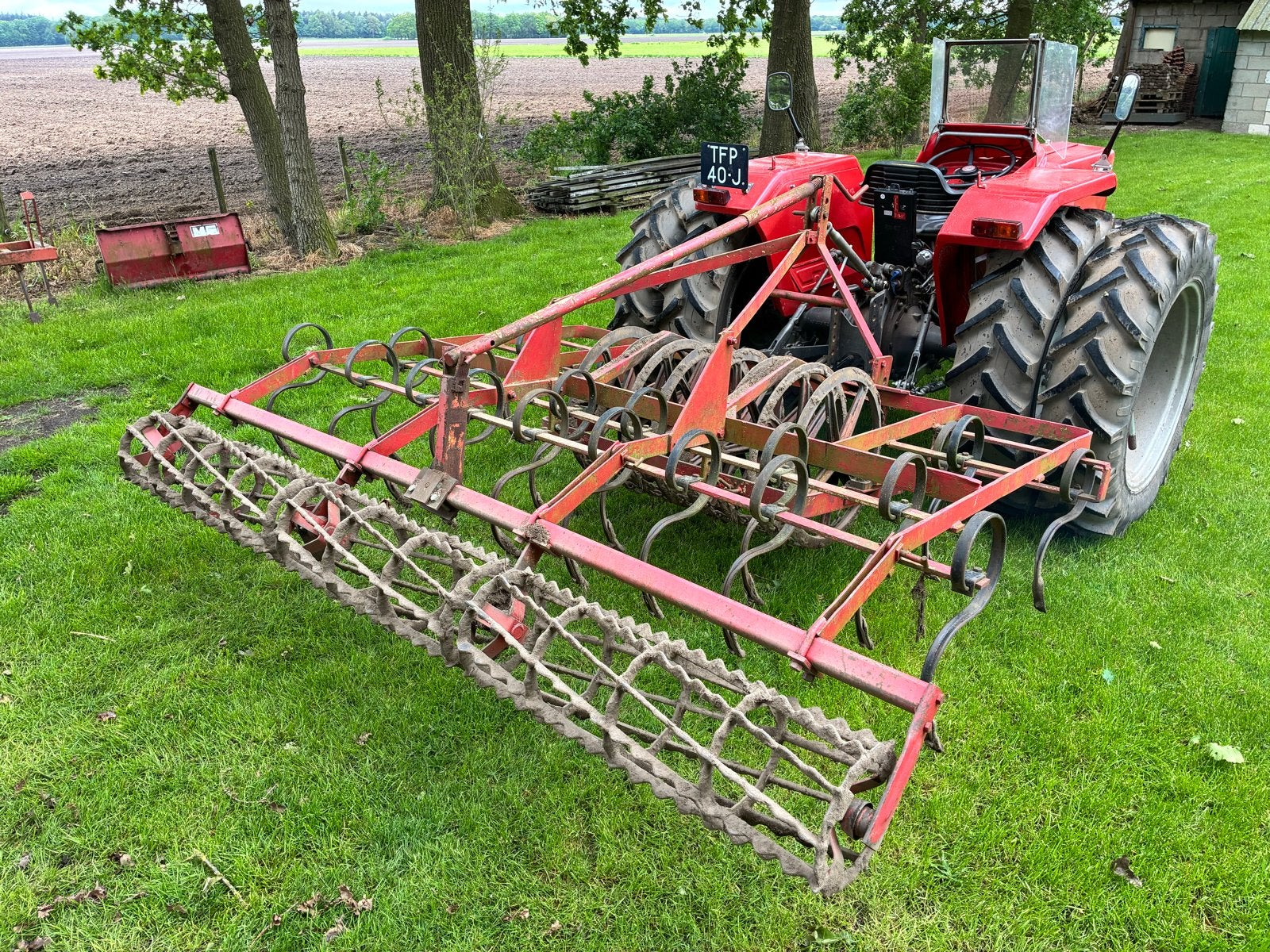 Triltand cultivator met kooirollen, Ophalen of Verzenden, Akkerbouw, Grondbewerking