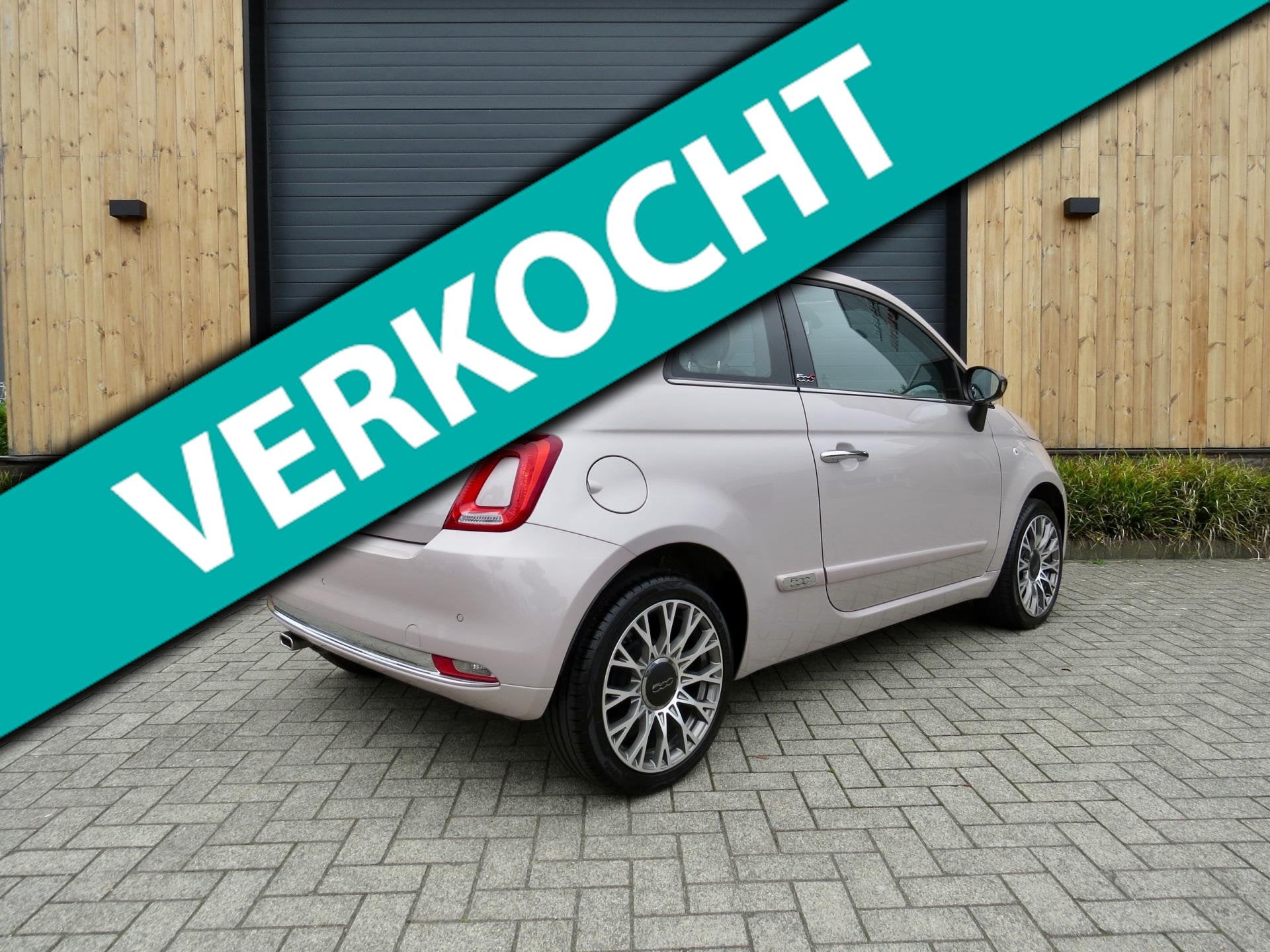 Fiat 500c 1.2 Star *Powder pink*Big navi*Cruise*Unieke kleur, Voorwielaandrijving, Gebruikt, Cabriolet, 4 stoelen