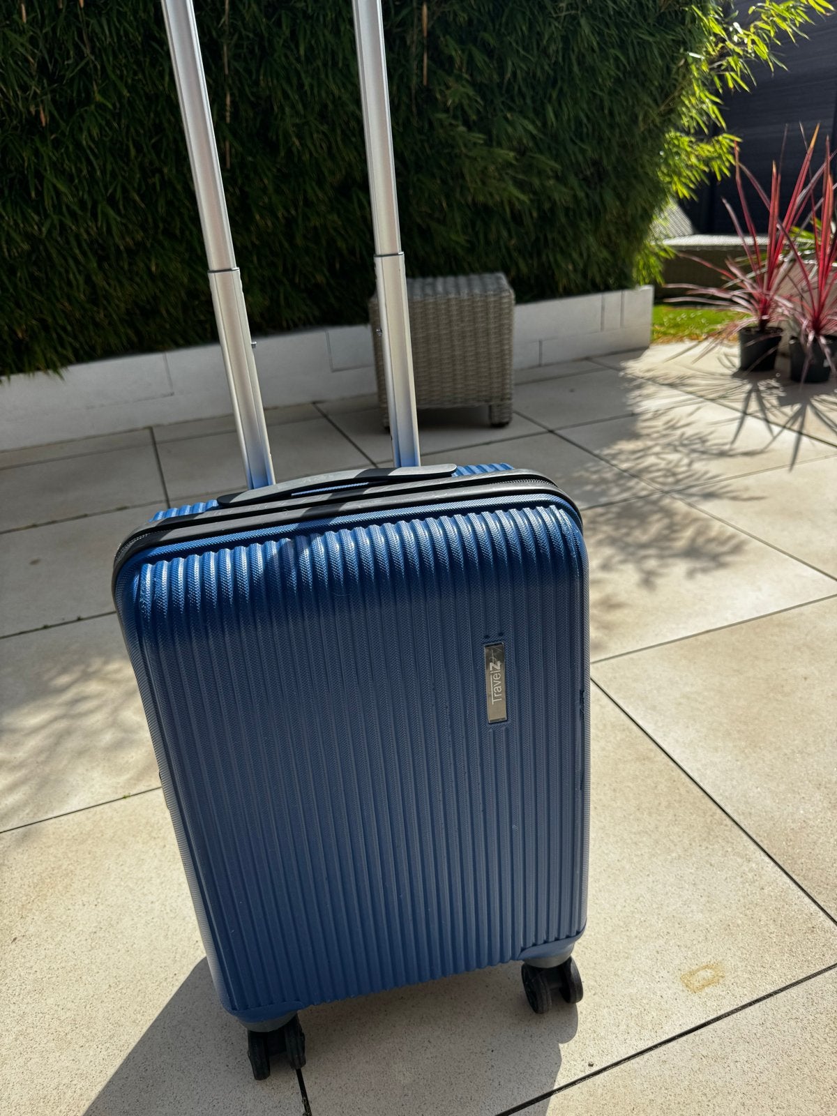 Travelz handbagage koffer - Blauw, Ophalen, Wieltjes, 20 tot 30 cm, Blauw