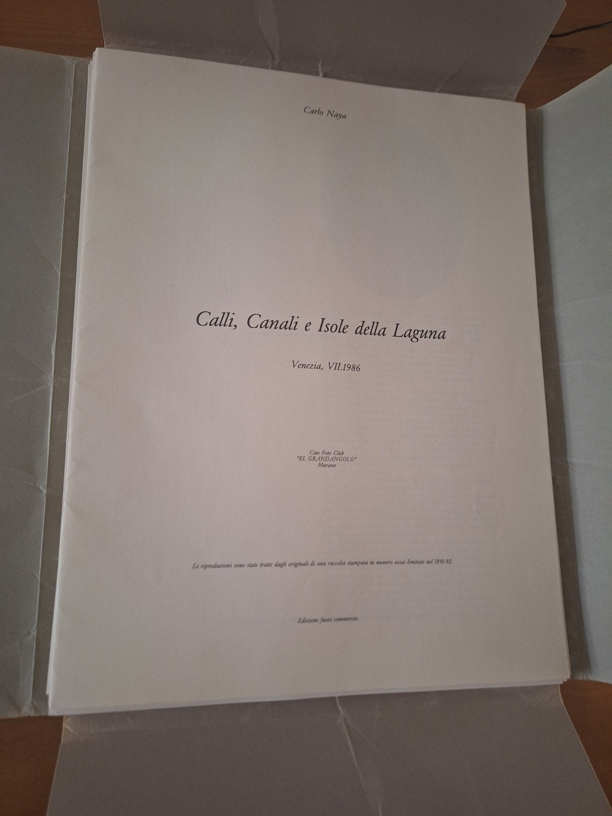 Calli,Canali e Isole della Laguna Venezia VII 1986