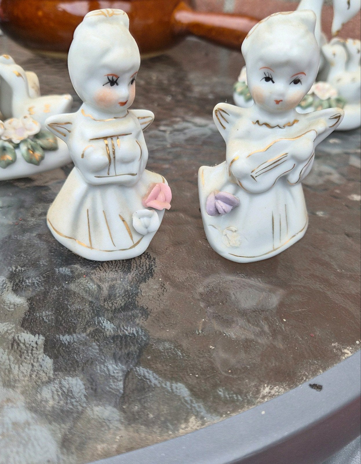 Vintage porseleinen engeltjes beeldjes, Ophalen
