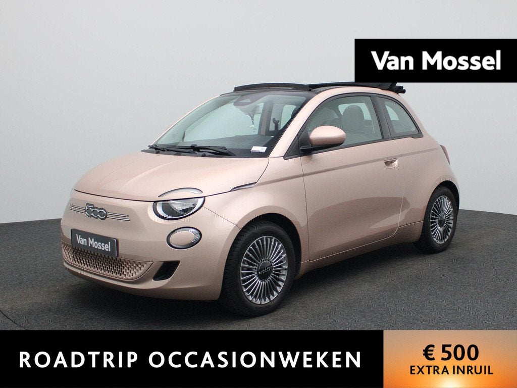 Fiat 500C 500e 42 kWh Icon | Automaat | Cabrio | Navigatie |, Auto's, Fiat, Gebruikt, Overige kleuren, 4 stoelen, 1405 kg